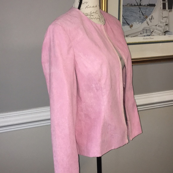 Gorgeous Dress Barn Pink Jacket - elegant trim XL - Picture 3 of 5